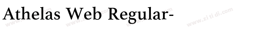 Athelas Web Regular字体转换